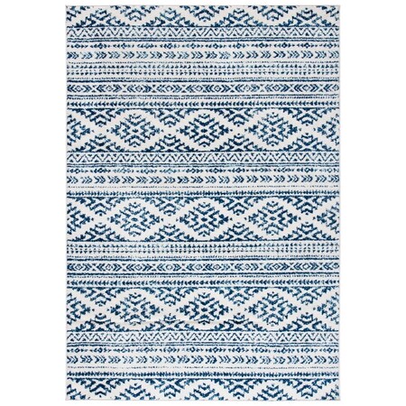Safavieh Square Global Tulum Rug, Ivory & Navy - 9 x 9 ft. TUL272D-9SQ